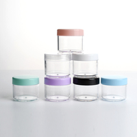 Vente en gros de mini pots à crème de 2g, 3g, 5g avec couvercles en plastique colorés, contenants vides pour pâte cosmétique, baume à lèvres, crème pour les yeux