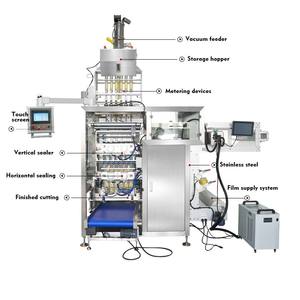 Machine d'emballage automatique à 4 côtés pour sachets de 7g et 10g, <span class=keywords><strong>film</strong></span> plastique, petits sachets, levure sèche instantanée, particules granulées - Product Image 3