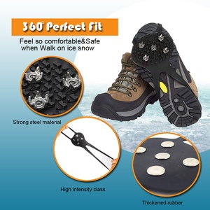 Crampons à <span class=keywords><strong>glace</strong></span> crampons de Traction de neige crampons, poignées de <span class=keywords><strong>glace</strong></span> et de neige sur la <span class=keywords><strong>chaussure</strong></span>/<span class=keywords><strong>chaussure</strong></span> crampons de Traction de botte pointes en caoutchouc <span class=keywords><strong>pour</strong></span> hommes et femmes HA01558 - Product Image 5