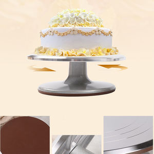 Caldo in lega di alluminio <span class=keywords><strong>da</strong></span> 12 pollici giradischi con decorazione rotante in metallo <span class=keywords><strong>per</strong></span> utensili <span class=keywords><strong>per</strong></span> torte - Product Image 5