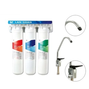 Purificateur d'eau compact manuel sous évier EQ3 – Filtration en 3 étapes, sans électricité, filtration fiable de l'eau potable au quotidien - Product Image 1