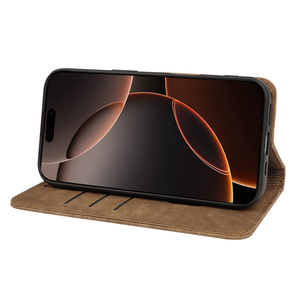 Funda de teléfono de cuero PU de lujo para <span class=keywords><strong>iPhone</strong></span> 17 Air 16 Plus 15 Pro Max 14 Plus 13 Mini funda de teléfono celular con billetera magnética fuerte - Product Image 5