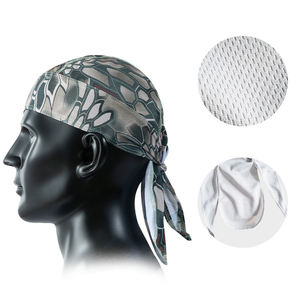 クイックドライサイクリングスポーツランニングヘルメットライナー海賊帽子メッシュプレーンカモデュラグスカルバンダンナキャップ男性用 - Product Image 5