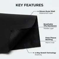 Tela Funcional Impermeable y Transpirable, Laminada, Personalizada para Chaquetas Deportivas, Sudaderas de Invierno y Ropa Softshell
