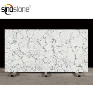 משטח אי מטבח מאבן קוורץ מלאכותית גדולה ויוקרתית מודרנית חדשה לשנת 2026, אבן מהונדסת, פאנל קיר עמיד למים בתקן NSF - Product Image 6