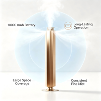 Diffuseur d'arômes intelligent de luxe sans eau, machine à huiles essentielles, recharge par batterie Type-C, lumière ambiante RGB, utilisation domestique et hôtelière
