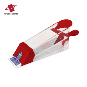 Miracle Gaming Casino Grade Black Red 1-8 Decks Acrílico <span class=keywords><strong>Poker</strong></span> Shoes Black <span class=keywords><strong>Jack</strong></span> Dealing Shoe Box con Blackjack Shoe - Product Image 5