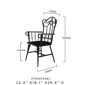 Home Living Room bar Furniture White or Black Detachable Leg <b>Rustic</b> Accent Metal Coffee <b>Dining</b> <b>Chair</b> - Product Image 5