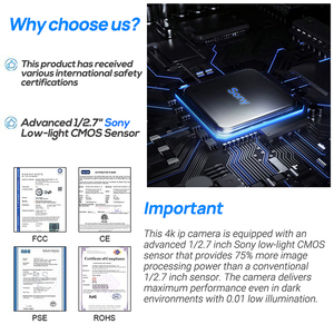 <span class=keywords><strong>IP</strong></span> 6MP Tầm Nhìn Ban Đêm Ánh Sao Con Người/Xe Phát Hiện Góc Rộng Không Thấm Nước Dome 24H Warmlight Mini Máy Ảnh - Product Image 6