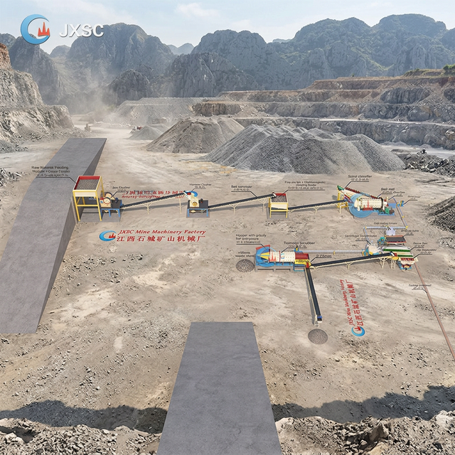 High Gold Recovery Equipment Small Scale Alluvial Gold Mixed Rock Gold Processing Beneficiation Plant