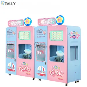 Cotton Vending Machine Cotton Candy New design Cotton Candy Machine with sugar Selling Automatic