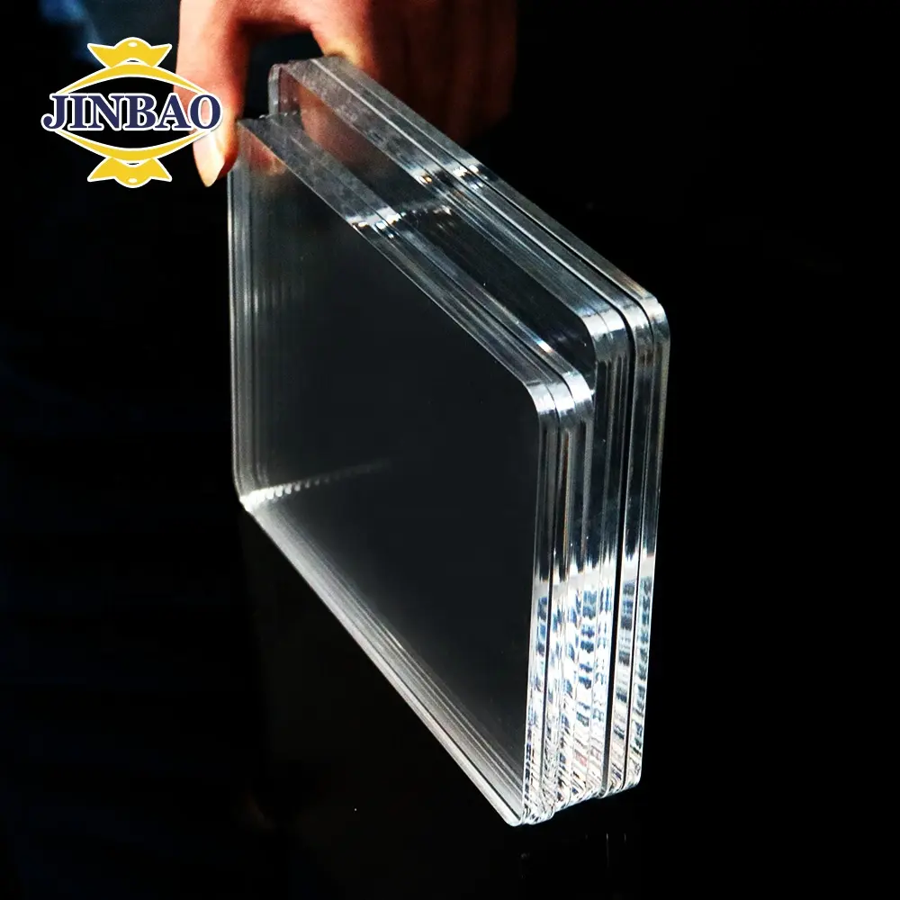 JINBAO perpex lamina de transparent acrilico akrilik acrylglas acrilyc sheet acrylic rectangle plates