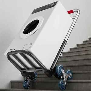 Chariot pliant silencieux HKBG 2025 pour entrepôts, chariot à bagages à trois roues pour ascension de montées, personnalisable OEM HKBG-t - Product Image 1