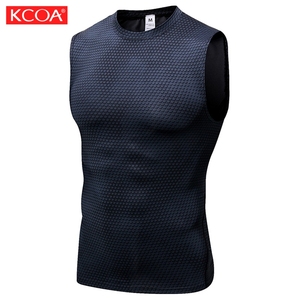 Custom Printed Stretchy Sleeveless Tank Tops for <strong>Men</strong> Quick-drying Undershirt Tops - Product Image 6