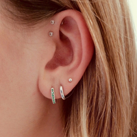Pendientes de aro cuadrados de circonia cúbica para mujer, joyería de moda global importada, accesorios para mujer, aretes grandes de oro