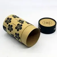 Contenants alimentaires écologiques Emballages Tubes en papier biodégradables Tubes en kraft de qualité alimentaire