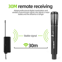Microphones sans fil professionnels MX28 2.4G, double micro dynamique portatif sans fil pour karaoké et discours