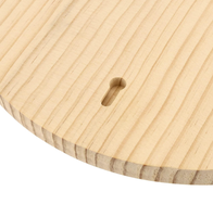 Plaque ronde en bois de 12 pouces, épaisseur 3/4 pouce, panneau suspendu en bois brut avec trou de suspension pour projets de bricolage