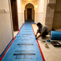 Tapis de protection de sol d'origine pour chantier, résistant à l'usure, imperméable, pour intérieur