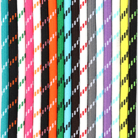 Corde ronde de couleur polyester personnalisée d'usine vêtements durables UV chapeau corde hommes et femmes vêtements de sport maillots de bain cordon de serrage pour shorts