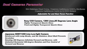 <span class=keywords><strong>Caméra</strong></span> d'<span class=keywords><strong>inspection</strong></span> de puits et de forage à LED rotative à 360°, haute luminosité, 12 pouces, étanche 500m, 220V, à <span class=keywords><strong>prix</strong></span> réduit - Product Image 3