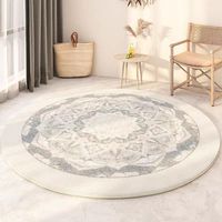 Tapis Rond Bohème Rétro Exotique pour Décoration Ambiance, Tapis de Sol pour Chambre, Coiffeuse, Salon, Vestiaire, Usage Domestique