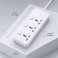 Multiprise industrielle universelle en gros avec interrupteurs individuels, 3 prises, 3 ports USB, ignifuge, durable, personnalisable