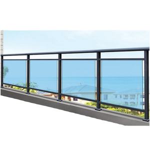 Design moderne, gazebo pour balcon, clôture de <span class=keywords><strong>piscine</strong></span> en aluminium et verre, protection de sécurité, couleur foncée, revêtement en poudre - Product Image 1