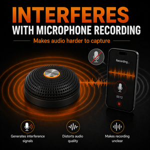 SPECTRUM S1 Dispositif anti-enregistrement <span class=keywords><strong>portable</strong></span>, <span class=keywords><strong>brouilleur</strong></span> audio, bloqueur d'enregistreur vocal pour la confidentialité des appels téléphoniques et des réunions sociales - Product Image 4