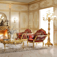 Canapé en bois sculpté antique de style royal victorien de haute qualité, style français, pour salon, villa