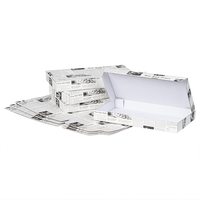 Boîte à pizza en gros, conteneur alimentaire, carton ondulé, emballage pour pizza, carton ondulé, rectangle, jetable, articles d'emballage CMYK