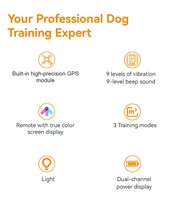 Clôture pour chien activée par GPS E-clôture GPS sans fil avec précision GPS 1.5 mètres IP67 étanche pour chiens