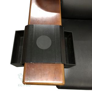 Plateau pliable en bambou noir laqué pour accoudoir, organisateur universel pour canapé, idéal pour la lecture, le travail ou les soirées TV - Product Image 6