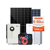 Système solaire hybride DAH Solar 8 kW 10 kW 20 kW complet avec onduleur 8 kVA on/off grid + batterie pour maison et petit bureau
