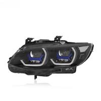 Nouveaux phares de voiture LED style Ikon, double couleur DRL, 12V 4000 Lm, Plug and Play, pièces de mise à niveau pour Série 3 E92 E93 2006-2010