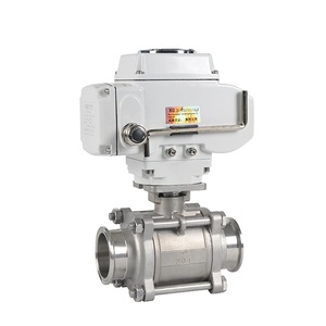 วาล์วบอลไฟฟ้า COVNA AC220V ขนาด DN25 1 นิ้ว วาล์วบอลสเตนเลสแบบมีมอเตอร์ไฟฟ้าชนิด Tri Clamp ขนาด 2 นิ้ว 12v - Product Image 3