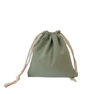 Blank Plain Natural White Eco-friendly Christmas Dust <b>Bags</b> Small Organic Cotton <b>Canvas</b> Pouch <b>Drawstring</b> Custom Size Custom - Product Image 5