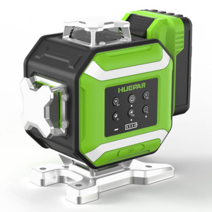 <span class=keywords><strong>Nivel</strong></span> Láser <span class=keywords><strong>Huepar</strong></span> DP04CG-BT 4D 360, Autonivelante Electrónico, Ajuste de Brillo, Indicadores LED, Kit - Product Image 1