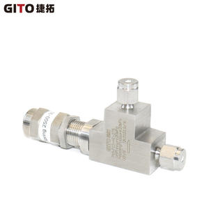 Válvula de descarga proporcional de alta presión Hastelloy con férula, válvula de alivio de presión para ácido, aceite, agua y gas - Product Image 5