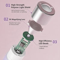 Lámpara de Uñas con Sensor IA - Cuerpo Premium de Cuero y Metal o ABS, 800mAh Inalámbrica, Curado en 30S, Soporte Magnético, 4 Colores, Lámpara UV Inteligente