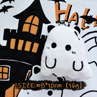 Jouet en peluche couineur pour chien Halloween, design fantôme, citrouille, chauve-souris, doux et interactif, pour petits et moyens chiens et chats, vente en gros, OEM ODM
