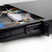 Caja de terminales de 48 puertos gruesa robusta hecha en fábrica para FTTH con conectores LC 4G POE 3G GSM compatible con WiFi SDK GPRS TCP