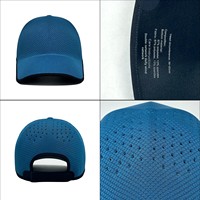 Gorra de Béisbol de Poliéster Moldeado de una Pieza, Unisex, Sólida, sin Costuras, Ajustable, de Secado Rápido y Transpirable, Gorras de Béisbol al por Mayor