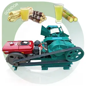 Extractor de caña de azúcar, industria de jugo, trituradora de plantas, máquina exprimidora de caña de azúcar antigua, súper pesada