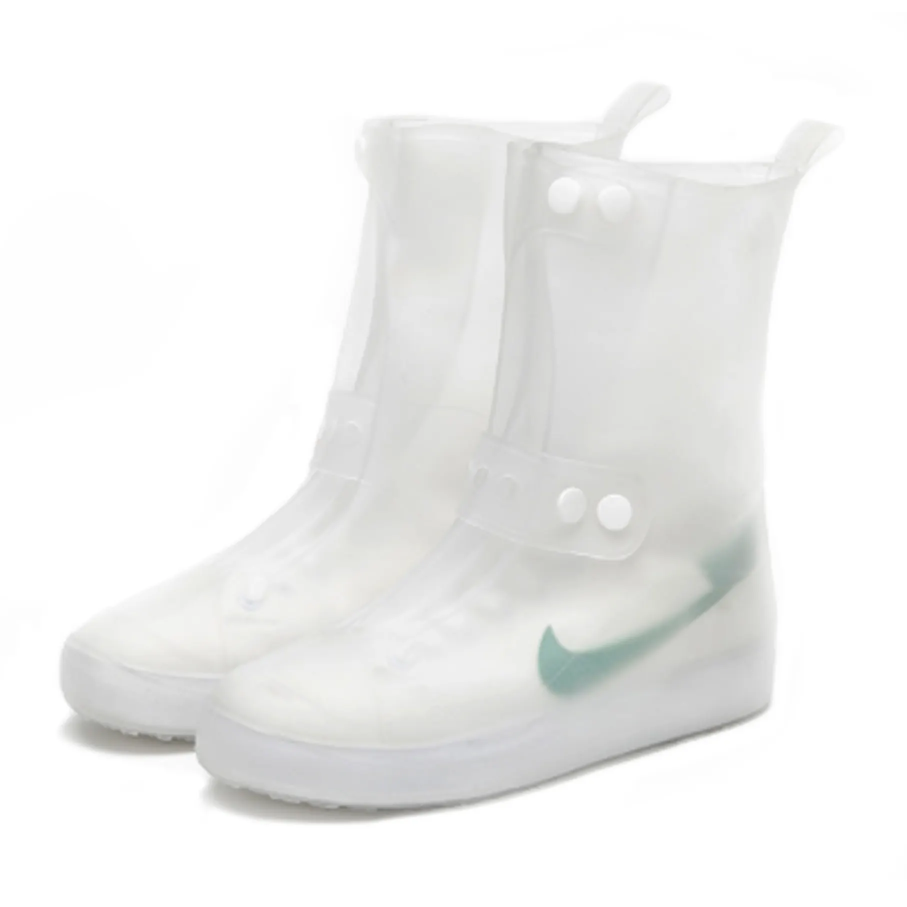 Foldable Anti-Slip Rain Shoes Cases Waterproof Shoes Protector Reusable Unisex PVC Kids Rain Boots Shoe Covers