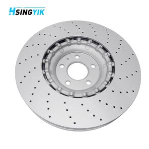 Pour pièces automobiles HT250 Disques de frein avant à fentes 380 mm 36 mm Kit de disques de frein pour Audi A8L D4 A8 SQ5 Q5 Quattro - Product Image 2