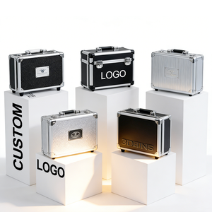 Op maat gemaakte aluminium gereedschapskoffer met gevormd schuiminterieur, harde aluminium flightcase met handvat en wielen - Product Image 5