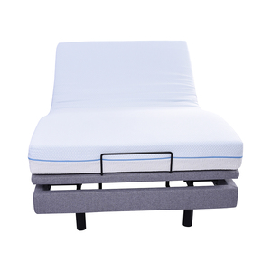 Cadre de lit ergonomique réglable avec soutien lombaire, massage du cou motorisé et contrôle par application, base de lit électrique intelligente à gravité zéro - Product Image 3