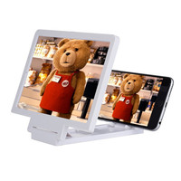 Universal Mobile Phone Screen Magnifier with Bracket Enlarge Folding 3D Phone Screen Display Amplifier Expander