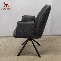 Chaise de salle à manger pivotante moderne pour la maison, le bureau et le salon, rotation à 360 degrés, rembourrée pour les meubles de salle à manger